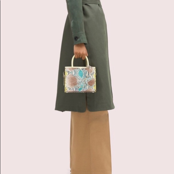 Kate Spade NWT Spencer Snake-embossed mini - Picture 5 of 11